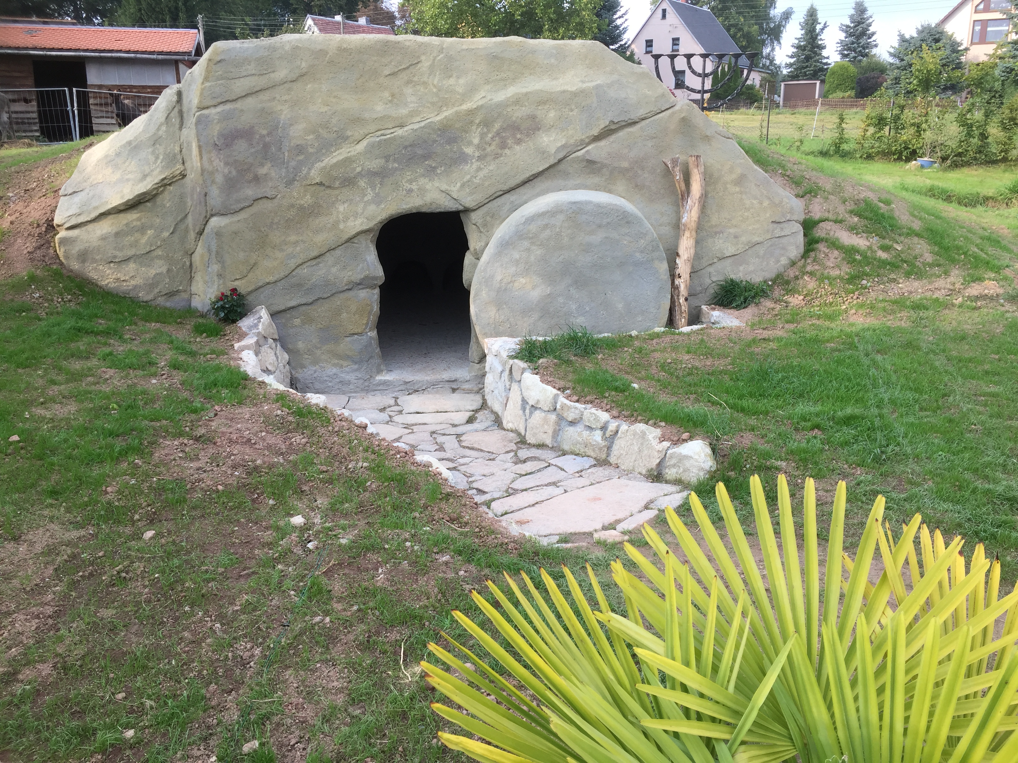 Blick in den Bibelgarten Brünlos