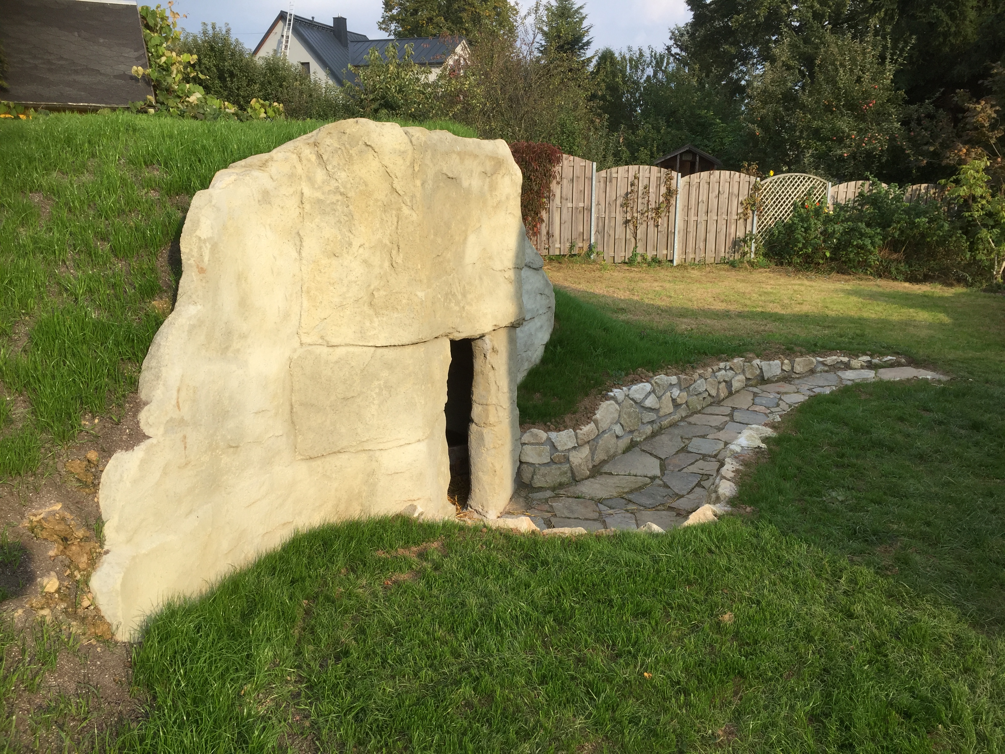 Blick in den Bibelgarten Brünlos