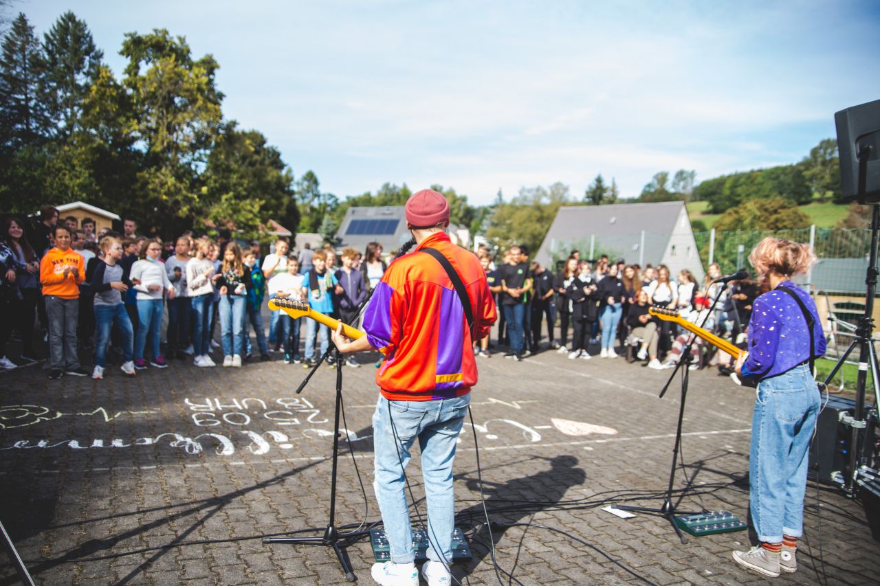 Pausenhofkonzert in Gelenau