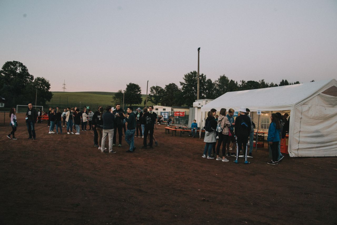 Blick auf das Festivalgelände