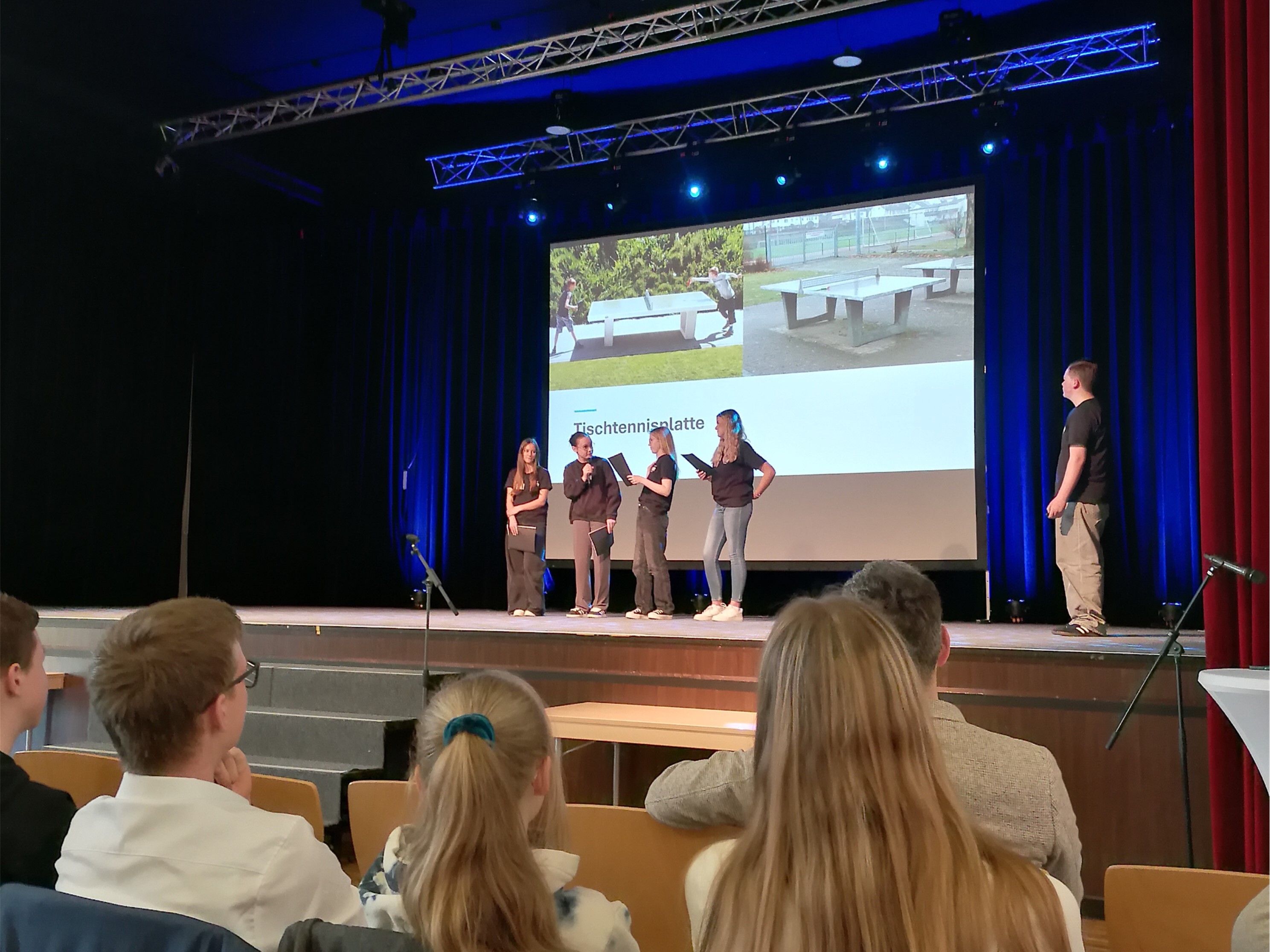 Vorstellung des Projektergebnisses durch die Schüler/innen der Freien Schule Erzgebirgsblick Gelenau