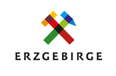 Das Logo Erzgebirge ist verlinkt und führt zur Webseite Erzgebirge gedacht gemacht.